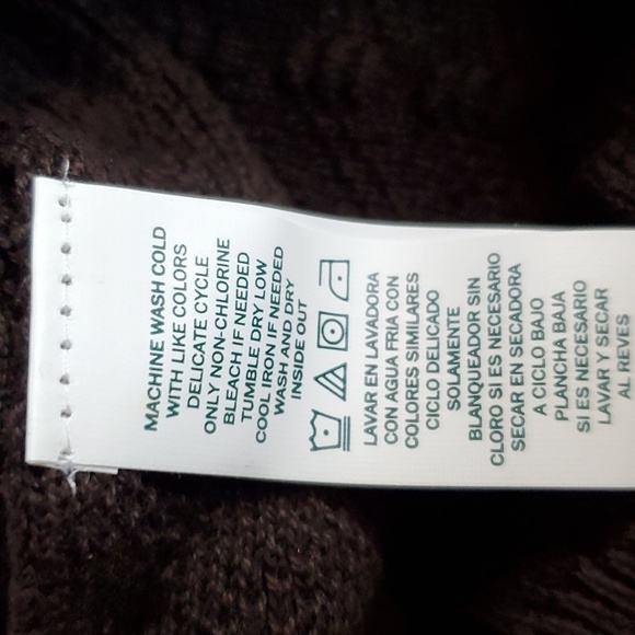 Perry Ellis- Mens Dark Brown Textured Sweater New! Sz.Large - Picture 4 of 4